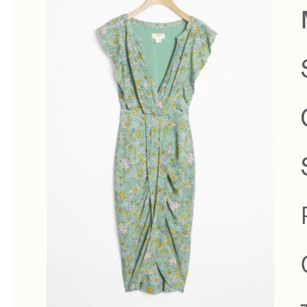 Maeve Anthropologie Blossom Ruffled Mini Dress size 4